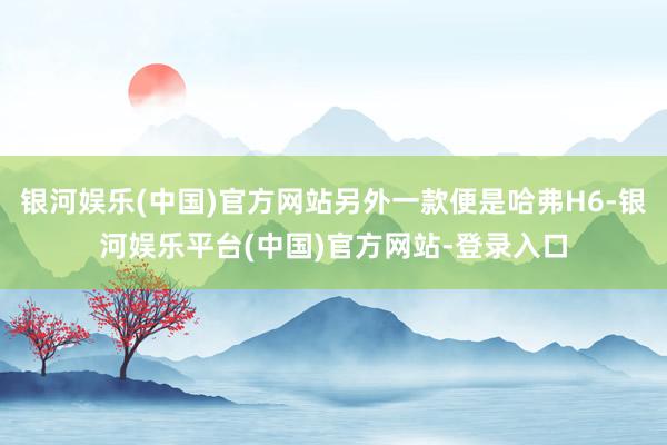 银河娱乐(中国)官方网站另外一款便是哈弗H6-银河娱乐平台(中国)官方网站-登录入口